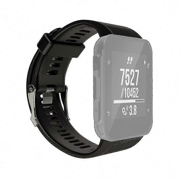 Garmin Forerunner 30 / 35 silikoninen vaihtokellon ranneke Black