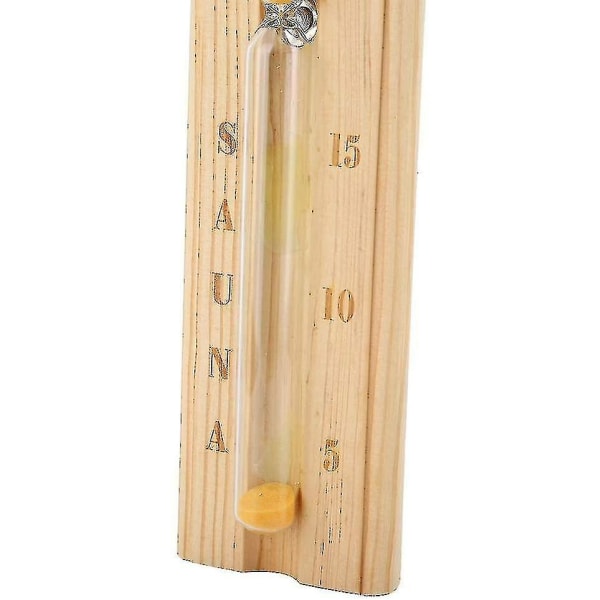 Timeglas til 15 minutters sauna, timeglas med timeglastimer til saunasession, 30 cm