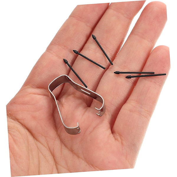 1 sett påfyll for stylus spiss svart metall ultra
