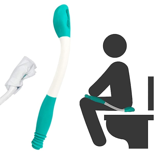 Pitkän kantaman mukavat wc-pyyhkimien apuvälineet - Itsepalvelun wc-alapuolen kaveri pyyhkimiseen wc-apu rajoitetulle liikkuvuudelle, vanhuksille, raskaana oleville