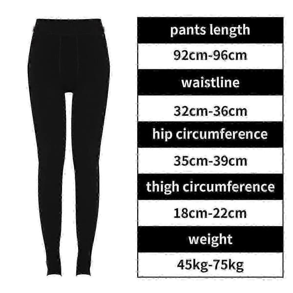 Nye leggings vinterfleeceforede termiske tykke elastiske jeggingsbukser for damer.A3 Wine M