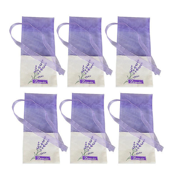 6 st Lavender-sachetpåsar Tomma Lavender-doftande Sachet-påsar Lavender-påsar