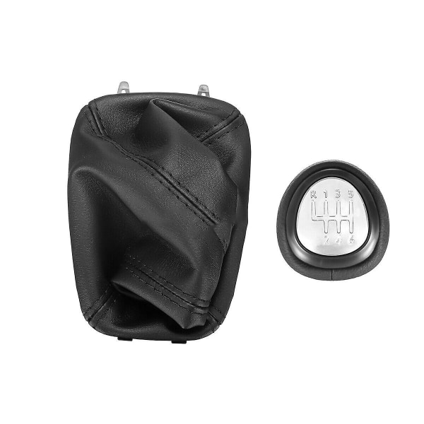 6-trins Gearskifte Knob Læder Gearstang til Saab 93 9-3 2003-2012