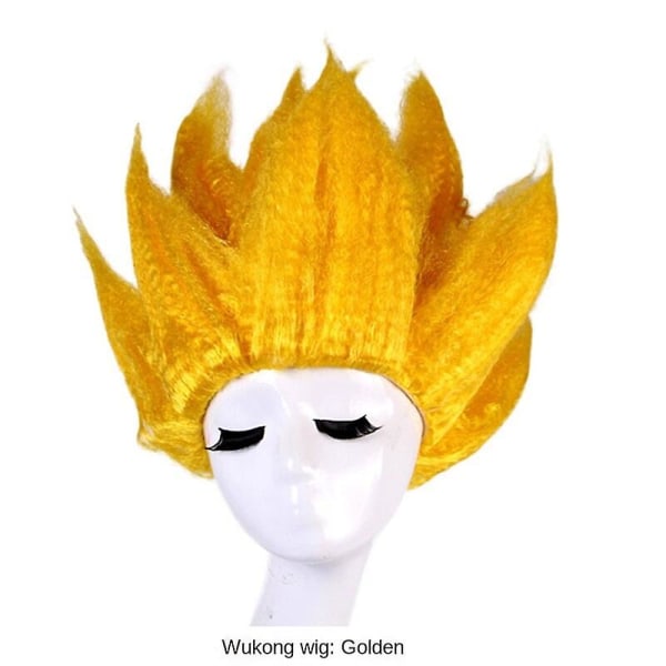 Dragon Ball Monkey King Cosplay Børneforestilling Paryk Dragon Ball Saiyan Fluffy Cos Lotus Hoved