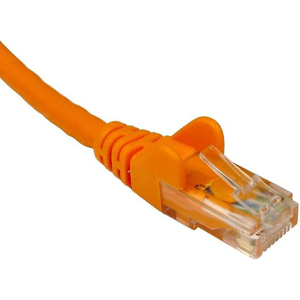 1.5m Orange Premium Cat5e (förbättrad) Nätverkskabel - Ethernet - Lan - Patch - Internet - Bredband - Router - Hub - Modem -10/100