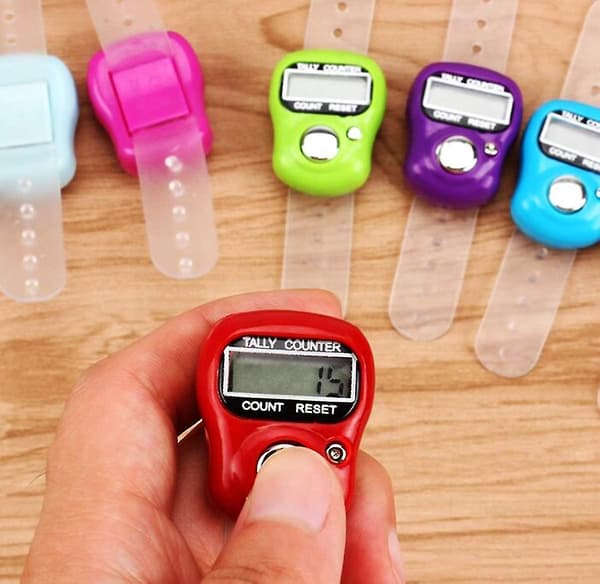 12 stk Mini Fingerteller Elektronisk LCD-teller