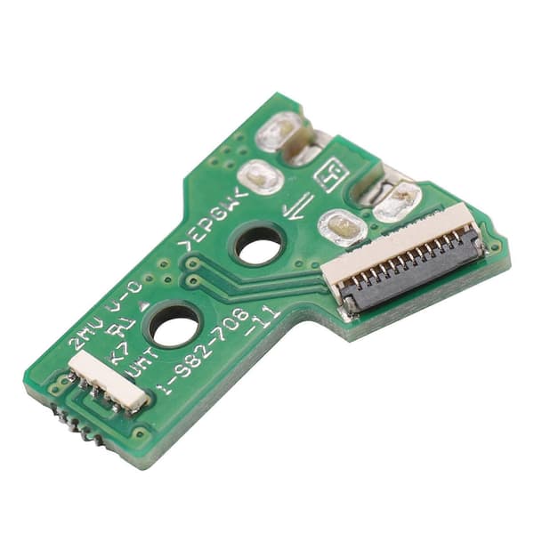 10X til SONY PS4 Controller USB-opladningsport Socket Board JDS-055 5. V5 12-bens kabel Green