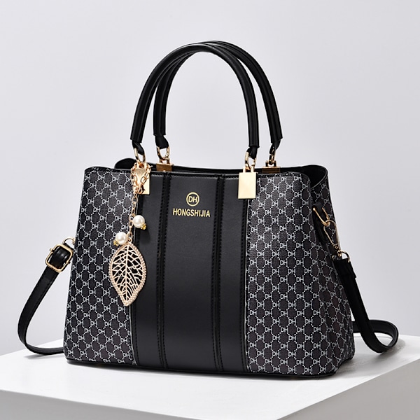 Top-Handle Læder Tote Tasker til Kvinder Store Kapacitet Skuldertasker Elegant Høj Kvalitet Dame Håndtasker Punge og Håndtasker Negro