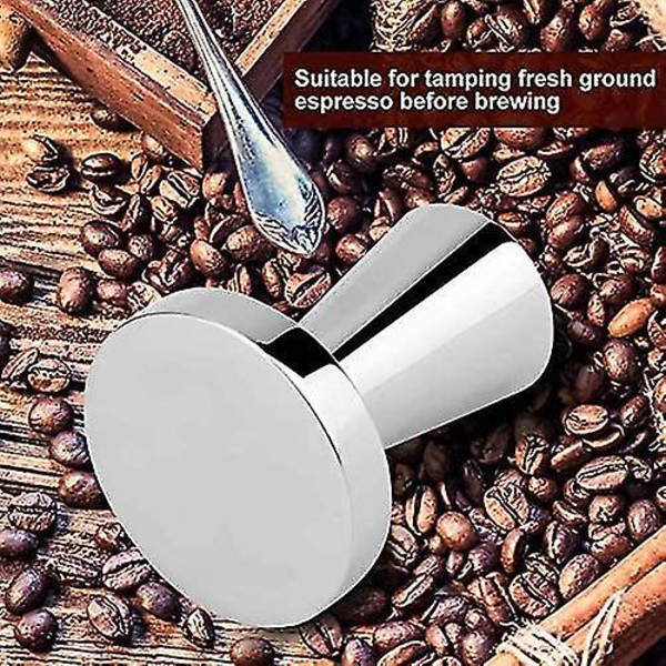 40mm Diameter Kaffeepres, Rustfrit Stål Kaffehammer Værktøj Flad Bund Kaffe Bønne Pre