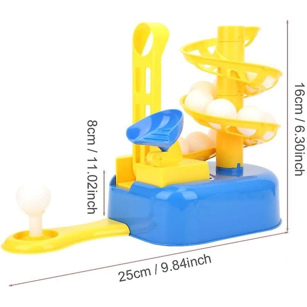 Golf-harjoituskoneen setti, golf-harjoitusvälineet, automaattinen pallokone, harjoituslelu lapsille, ulko- ja sisätiloissa leikkimiseen