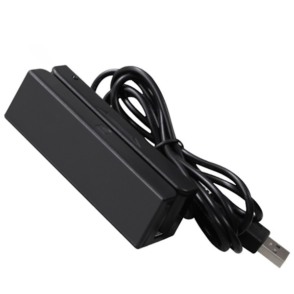 Magnetremsläsare för 3 spår, magnetiskt medlemskort, USB-kortläsare