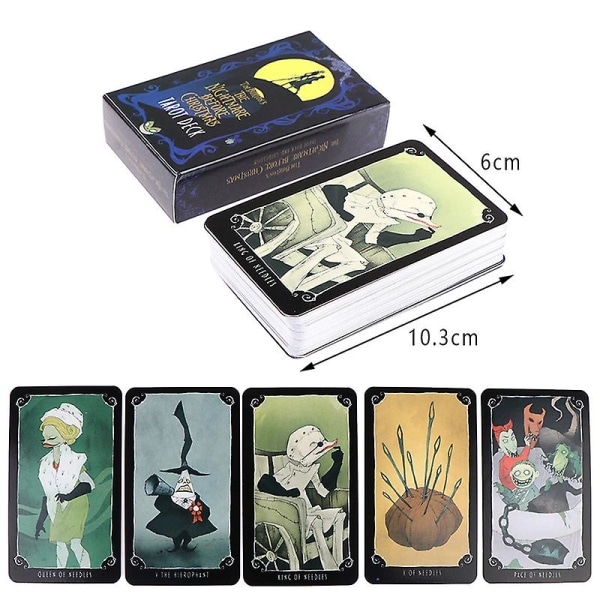 The Nightmare Before Christmas Tarotkort Spådom Divination Deck Brætspil