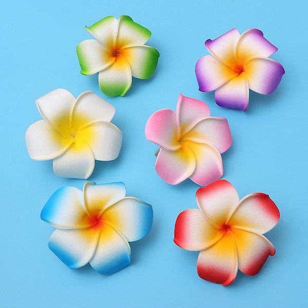 6 stk Frangipani Hårnåle Hårklips Brud Barrette Hårklips Hårtilbehør Til Kvinder Dame