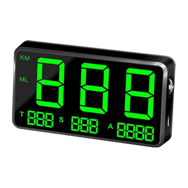 Bil Gps Speedometer Head Up Display Overhastighet Mph/km/t Advarselsalarm