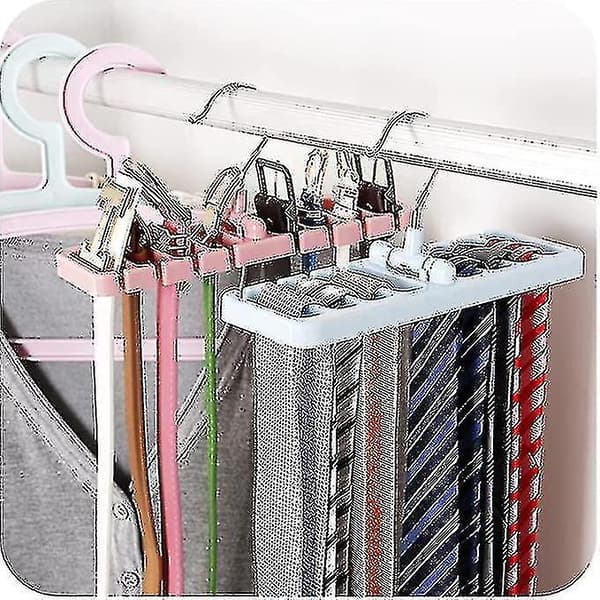 Slips Rack Slips Rack Bælte Opbevaring Hanger Slips Rack Hjem Opbevaring 2 Stykker Blå