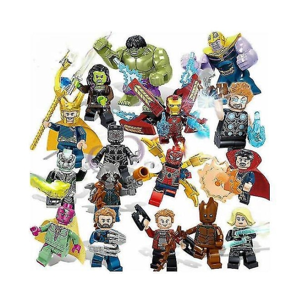 Superhelter Avengers Krig Mini Figurer 16stk H