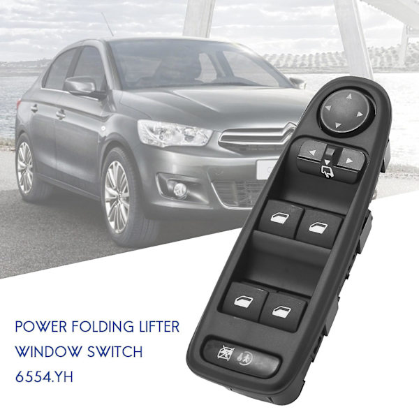 Ikkunan kytkin yhteensopiva Citroen C4 4 Picasso 2008-2013 Yhteensopiva Peugeot