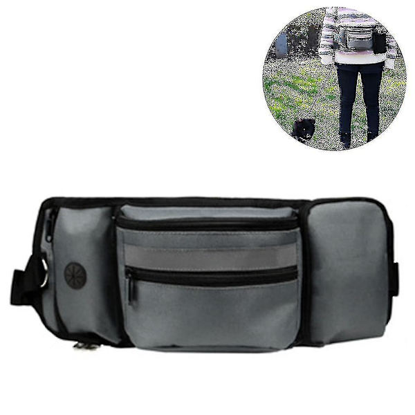 Beste Shiyi godbitpose for trening Innebygd poseholder for hundeposer Håndfri midjebelte Fanny Pack Flott for valpekurs, reiser