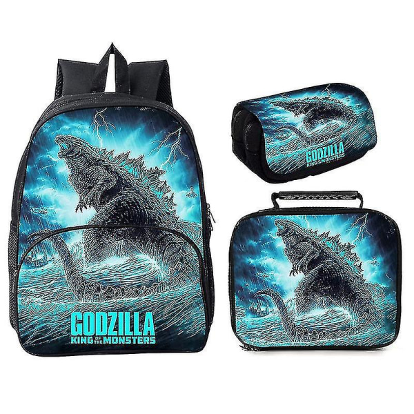 Godzilla Vs Kong Tredelad Godzilla Vs. Kong 16" rund väska Style 9