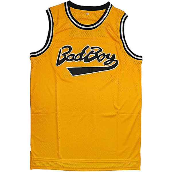 Biggie Smalls Jersey Badboy #72 Basketballtrøye Gul  L