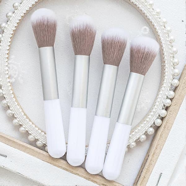 Kosmetisk Makeup Blød Foundation Blush Bronzer Contour Ansigtsbørste Concealer U:K white One-size