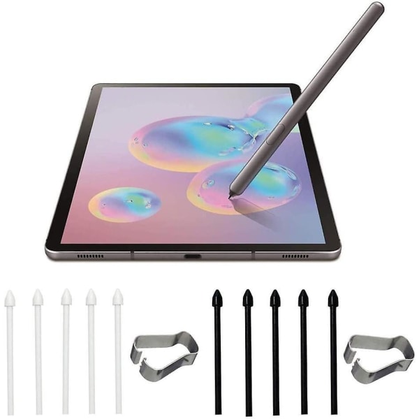 5 st stylusspetsar ersättningsnibbar för Galaxy Tabs6lite S6/s7/s7+s penna, styluspenna refill kompatibel med Samsung Galaxy Tabs6lite