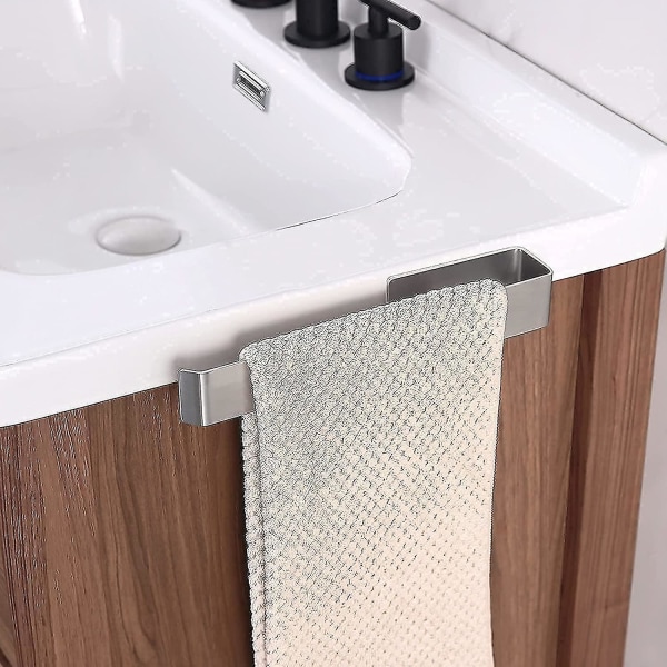 Badrumshanddukshållare utan borrning Rostfritt stål Självhäftande handdukshållare för badrum