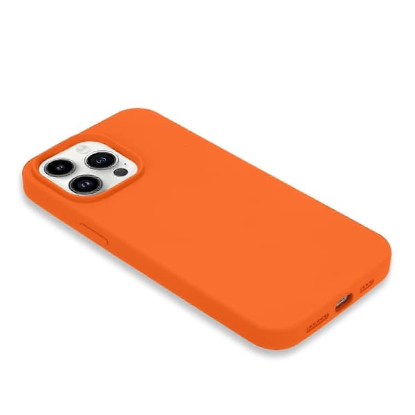 Flexibelt silikonskal kompatibelt med iPhone 13 Pro Max stötdämpande och fallsäkert Orange