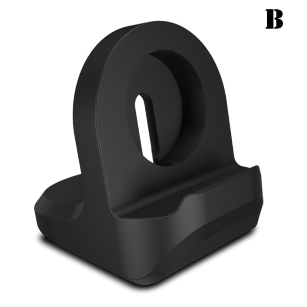 Opladningsdock Stand Oplader Cradle Holder Station Beslag Til Iwatch Ur. (sort)(1stk)