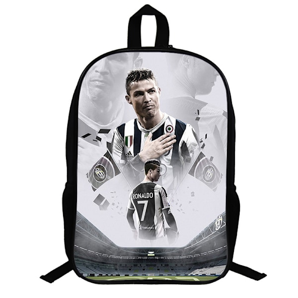 Ronaldo pattern backpack student school bag one layer bag