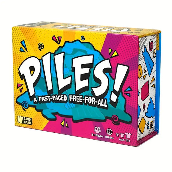 Stacked! Et raskt kortspill med spøker - Standardutgave, egnet for familier og selskapsspill for voksne fra 14 år, inkludert 200 kort og en regelbok