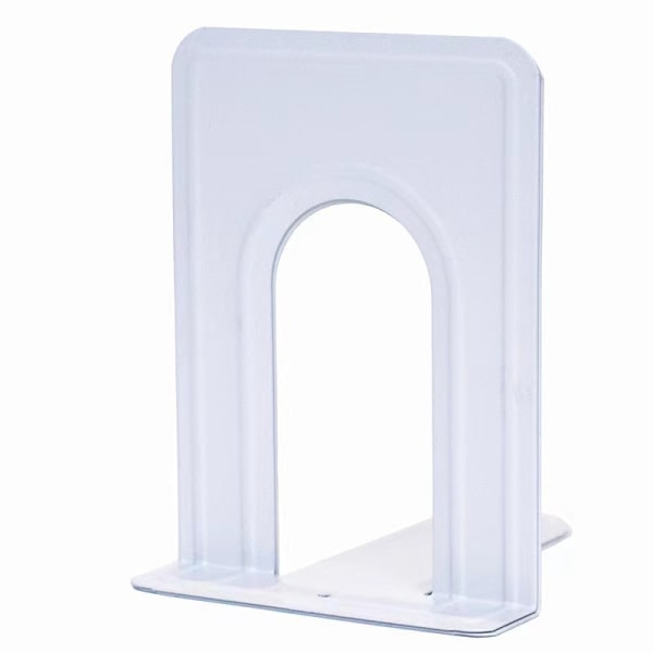 Book End - Decorative metal end heavy duty bookshelf (off-white)