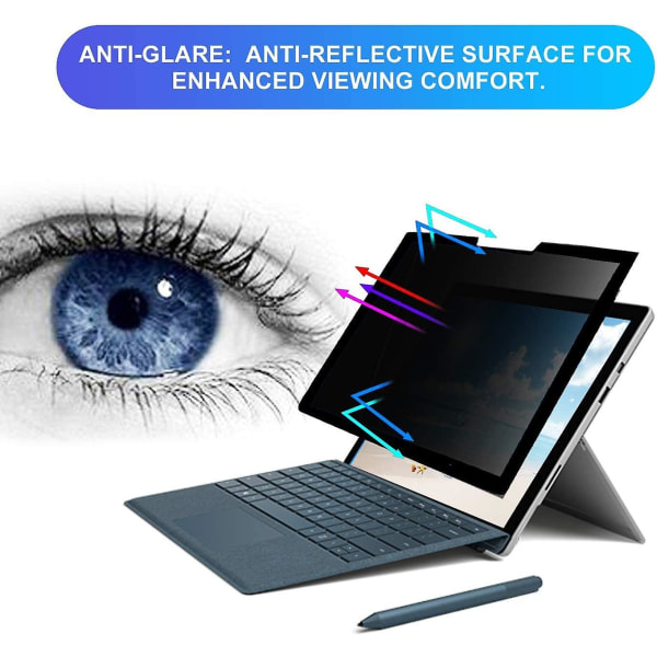 Privacy Screen Protector kompatibel for Microsoft Surface Por X/surface Pro 8 (utgitt i 2021)/surface Pro 9 (utgitt i 2022)