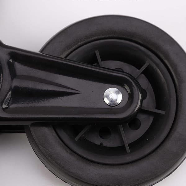 2x Sammenleggbare handlekurvhjul Tilbehør Hjuldiameter 9,5 cm Anti-skli