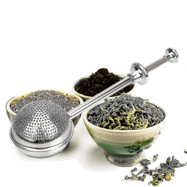 Rustfrit te-si, te-infuser til løs te, kaffe, krydderier