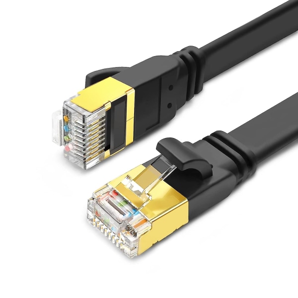 Cat 8 Ethernet-kabel 3m, höghastighets 40gbps 2000mhz Sftp-nätverkskabel 3m Internet LAN-kabel 3m för router, dator, hubb, bärbar dator, spel
