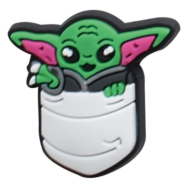 15 kpl Baby Yoda -teemaiset Crocs-kenkien riipukset, rantakengät, sandaalit, koristeet, lahjat, kenkävarusteet