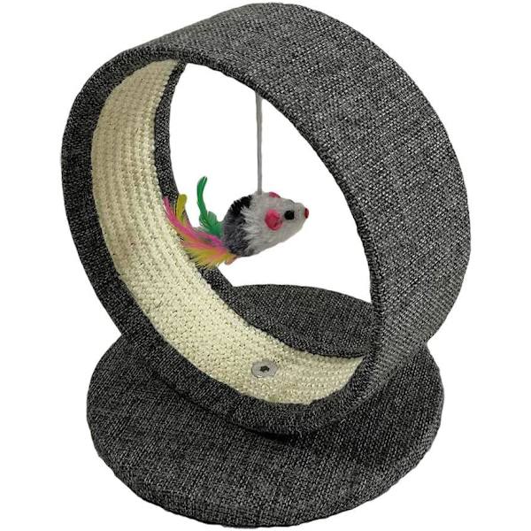 Kattklösbräda med hål Kattklätterställning Husdjur Liten Storlek Katt Leksak Kattträd Kattlägenheter Rolig Katt Leksak med Hängande Mushänge Terry Loop Hår