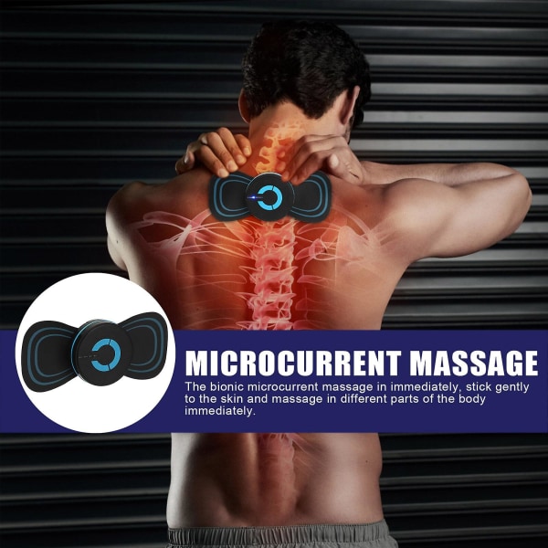 Ems Microcurrent Mini Massage Device,mini Nack Massager Body Massager, Ems Bioelectric Acupoints Massager Mat