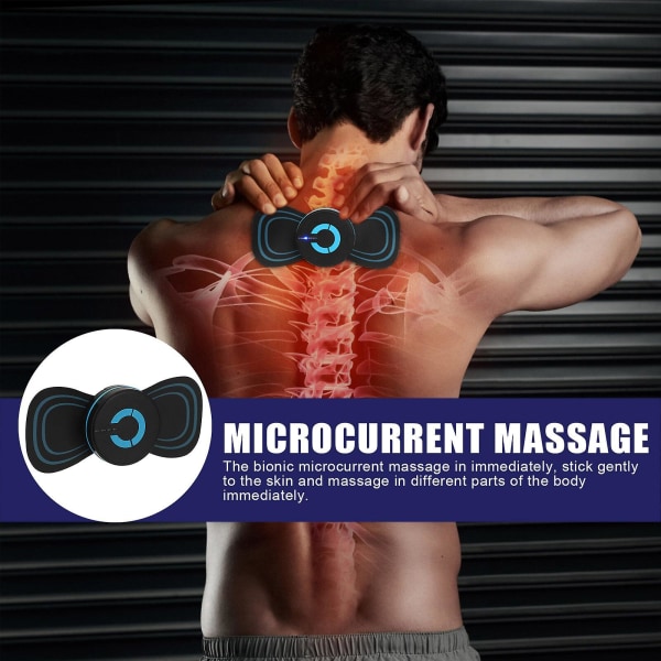 Ems Mikrostrøms Mini Massageenhed, Mini Nakkemassager Kropsmassager, Ems Bioelektrisk Akupunkturpunktsmassager Matte