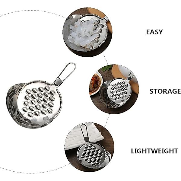 2 kpl Papupuurosskrapaa Stainless Steel Spaetzle-valmistaja Spaetzle-nuudeli Gyozanvalmistaja Juusto- ja Voitehurastin Keittiövälineet