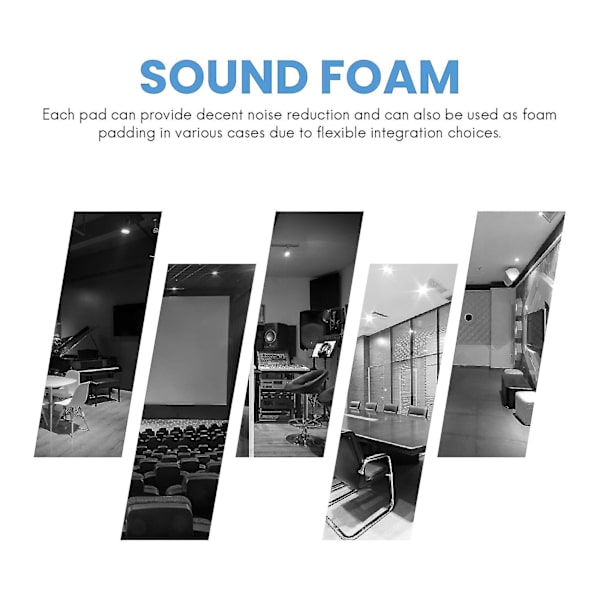6 Pack + / Charcoal Egg Foam Acoic Tiles Sounding Foam Panels Sound S