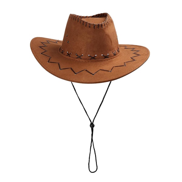 Cowboy Hat Mænd Kvinder Western Style Cap Vild Stilful Unisex red