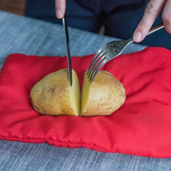 2 stk Mikrobølgepotetkokerpose Tortillas komfyrpose Vaskbar og gjenbrukbar pose Perfekte poteter bare på 4 minutter
