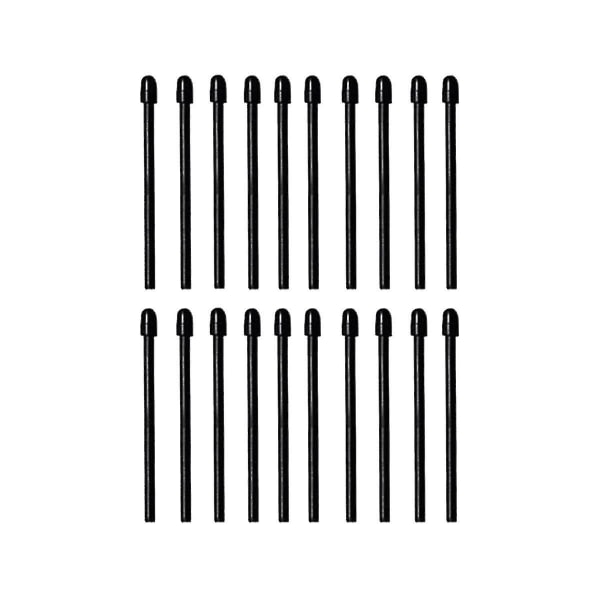 (20 Pak) Markeringspens-spidser/nibber til Remarkable 2 Stylus Pen udskiftning Bløde Nibber/spidser Sort