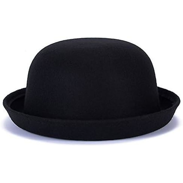 Herre ullrullbrem Fedora Bowler Derby Sløyfe Cloche Hat