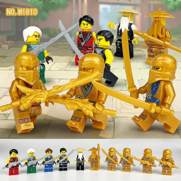 Ninja 1613 Byggsten Minifigur Små Partiklar My Vs. Python Present Leksak Dockspelare Värld Figur