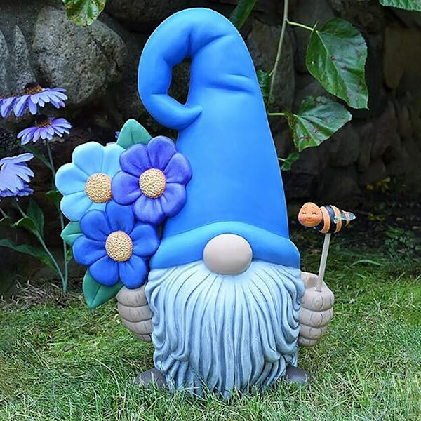 Taika Puutarha Gnome Resin Statue Keräilyhahmo Miniatyyri Puutarha Tomtes Klassinen Keramiikka Kasvoton Nuken Koristeet Koti Sisustus (5 Väriä, 1.