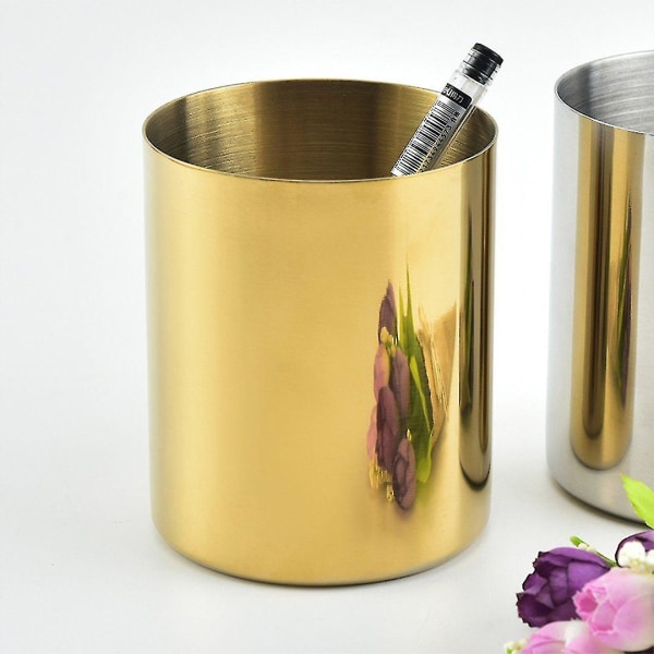 Blomvas Penhållare Skrivbordsförvaring Behållare För Hemmakontor - Cylinder