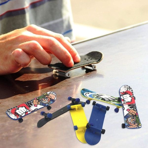 10 stk Mini Finger Skateboard/gripebrett 95mm, Profesjonell Finger Board Treningsrekvisitter Fingerboards Finger Skateboard Leke, Perfec